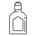Mexican drink bottle icon, outline style Royalty Free Stock Photo