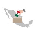 Mexican elections ballot box Royalty Free Stock Photo