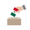 Mexican elections ballot box Royalty Free Stock Photo