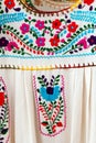 Mexican embroidered Chiapas dress Royalty Free Stock Photo