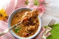 Mexican Enchilada Bean Soup Royalty Free Stock Photo