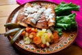 Mexican enchiladas style `Queretanas`