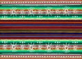 Mexican ethnic embroidery Tribal art ethnic pattern. Colorful Mexican Blanket Stripes Folk abstract geometric repeating background Royalty Free Stock Photo