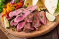 Mexican fajitas for beef steak Royalty Free Stock Photo