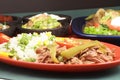 Mexican fiesta meat plate Royalty Free Stock Photo