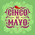 Mexican fiesta poster. Cinco de mayo invitation flyer. Latino festival vector background