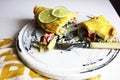 Mexican filled omelette Royalty Free Stock Photo