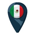 mexican flag location pin