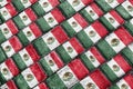 Mexican Flag Urban Grunge Pattern Royalty Free Stock Photo