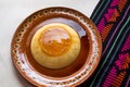 Mexican flan with caramel Royalty Free Stock Photo