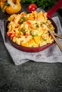 Mexican food recipes Revoltillo de Huevos, Scrambled Eggs a la Dominicana Royalty Free Stock Photo