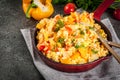 Mexican food recipes Revoltillo de Huevos, Scrambled Eggs a la Dominicana Royalty Free Stock Photo