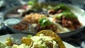 Mexican food tacos cheese tomato salsa guacamole healthy spicy food