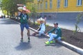 Mexican football fans on the streets of Samara