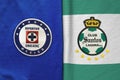 Mexican football soccer championship final teams. In spanish Cruz Azul and Santos Laguna teams