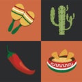 mexican four icons