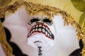 Mexican golden traditional catrina Royalty Free Stock Photo