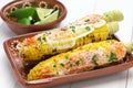 Mexican grilled corn, elote