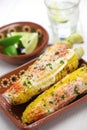 Mexican grilled corn, elote Royalty Free Stock Photo