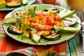 Mexican Grilled Shrimp Salad Royalty Free Stock Photo