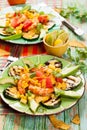 Mexican Grilled Shrimp Salad Royalty Free Stock Photo