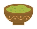 Mexican guacamole sauce delicious food icon