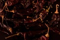 Mexican Guajillo chile Macro close up