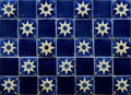Mexican hand painted hacienda decorative clay tiles, Traditional mexican tiles, Talavera, Star patterns, sky pattern