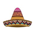 Mexican hat isolated icon Royalty Free Stock Photo