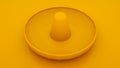 Mexican hat sombrero on yellow background. 3d illustration Royalty Free Stock Photo