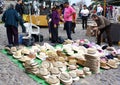 Mexican hats at open air market