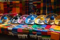 Mexican hats and shawls Royalty Free Stock Photo