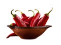 Mexican hot chili peppers colorful mix habanero poblano serrano jalapeno sweet Royalty Free Stock Photo