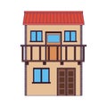 Isolated mexican house vector design
