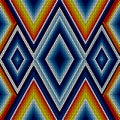 Mexican huichol art seamless pattern