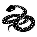 Mexican kingsnake icon, simple style