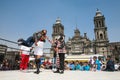 Mexican lucha libre on a Zocalo in Mexico City