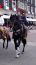 Mexican male rider in the street front shoot