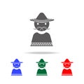 Mexican man icon. Elements of culture of Mexico multi colored icons. Premium quality graphic design icon. Simple icon for websites Royalty Free Stock Photo