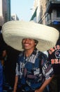 A Mexican man wearing a sombrero,