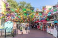Mexican Market Square Paper Decorations San Antonio Texas. San Antonio is very close to Mexico culturally with many Mexican