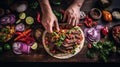 mexican meal taco food Royalty Free Stock Photo