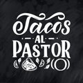 Mexican Menu lettering with traditional food names Guacamole, Enchilada, Tacos, Nachos and more. Vector vintage