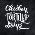 Mexican Menu lettering with traditional food names Guacamole, Enchilada, Tacos, Nachos and more. Vector vintage