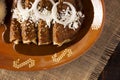 Mexican Mole Recipe Topview Royalty Free Stock Photo