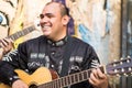 Mexican musician on city street Royalty Free Stock Photo