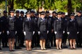 Mexican navy, female soldiers during a civic ceremony on the Flag day of Mexico in Chapultepe