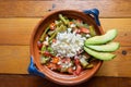 Mexican nopal cactus salad