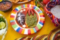 Mexican Nopal filled recipe with sauces