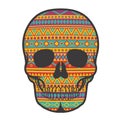 Mexican original ethnic print skull